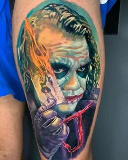 Joker Tattoo Heath Ledger