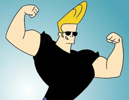 Today I'll be showing you how to draw Johnny Bravo—the smooth talk...