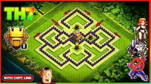 BEST TOWN HALL 7 BASES OF 2020 - With Base Links - Th7 Troph