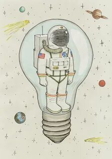 astronaut in a glass spaceship. absurdisms/Geetered c. FIEND