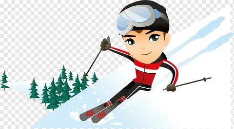 Free download Skiing Cartoon Snow Illustration, Snow snow sk