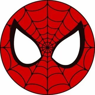 Round Spiderman Head Svg Superhero birthday party, Spiderman