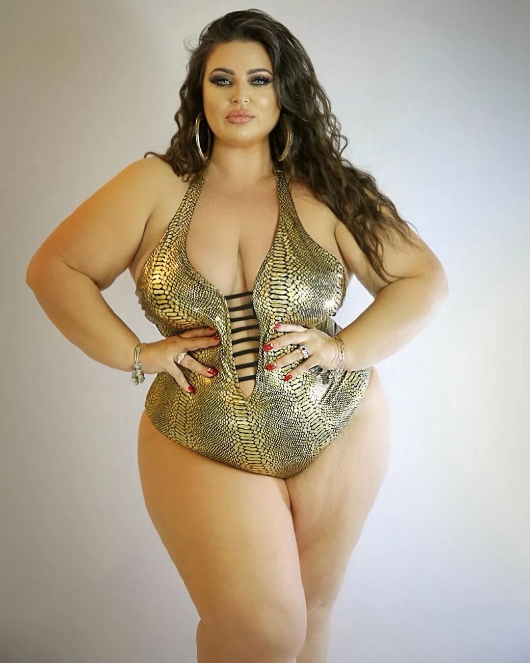 ...on every level 🐍 Metallic snakeskin halter swimsuit from @sheincurve @s...