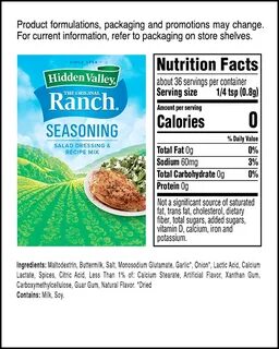 Original Ranch Seasoning, Salad Dressing, & Recipe Mix Packe