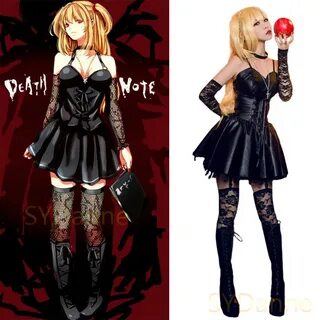 Anime Death Note Cosplay Costumes Misa Amane Full Set Black 