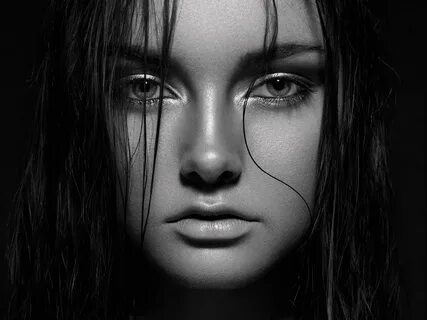 model women brunette face monochrome Wallpapers HD / Desktop