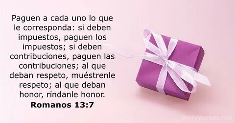 Romanos 13:7 - Versículo de la Biblia - DailyVerses.net