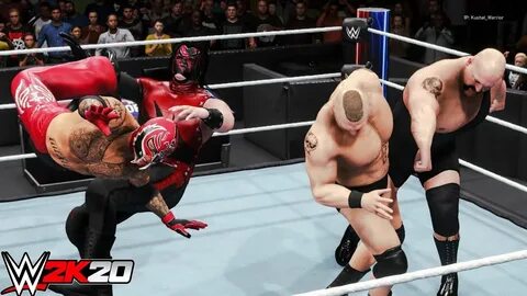 WWE 2K20 Kane'00 & Big Show VS. Brock Lesnar'02 VS. Rey Myst