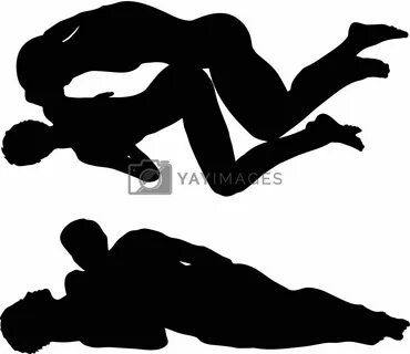 Royalty Free Vector silhouette with kama sutra positions on 