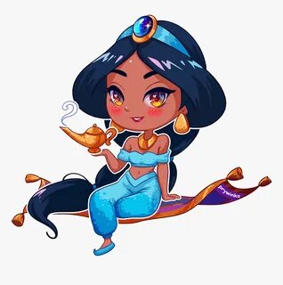 Chibi Disney Princess Jasmine, HD Png Download - kindpng