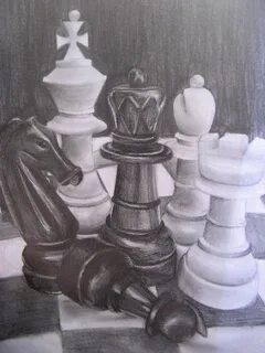 Drawing of chess pieces Art Drawing Illustration Art drawing