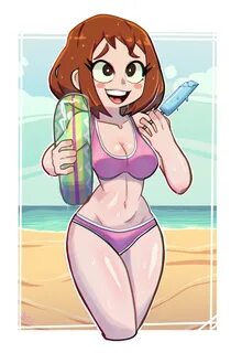 Uraraka Ochako, Beach. 