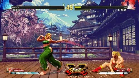 Street Fighter V: CE Karin vs R. Mika PC Mod #2 - YouTube