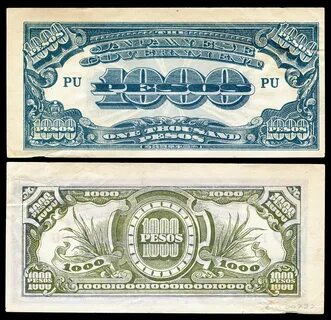 Japanese Government (Philippines)-1000 Pesos (1945) The Japanese government-issue...