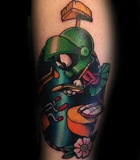 40 Marvin The Martian Tattoo Designs For Men - Cartoon Ink I