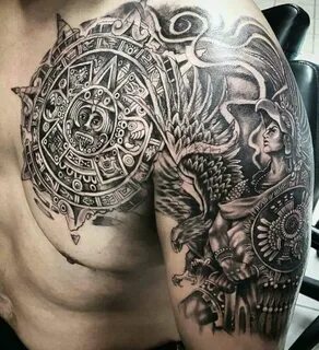 Brownpride arte Tatuaje azteca, Tatuajes tribales aztecas, T
