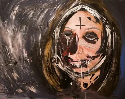 Riley Reid Destroyed Painting by Sam Brooks Fine Art America