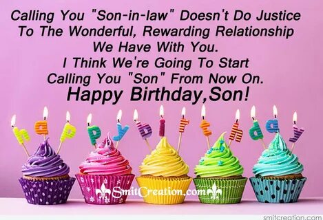 Happy Birthday To Son-in-law - SmitCreation.com