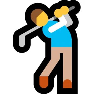 🏌 ♂ Man Golfing Emoji on Microsoft Windows 10 May 2019 Updat