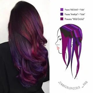 WILD ORCHID BALAYAGE - Behindthechair.com Hair color techniq