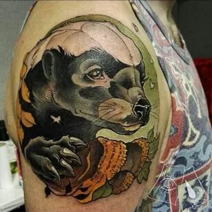 13 Eccentric Badger Tattoos * Tattoodo