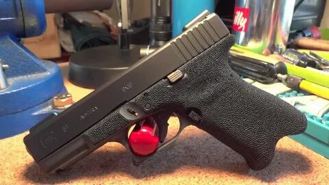 Glock 19 9mm with Grip Reduction, Stippled frame, & custom C