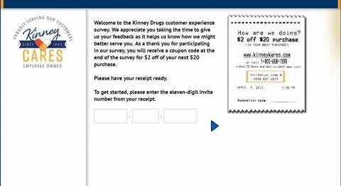 Kinney Drugs Customer Experience Survey At www.kinneykares.c