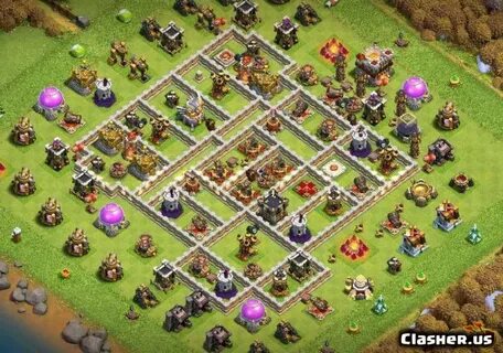 Town Hall 11 TH11 War/Trophy base #1089 With Link 1-2021 - W