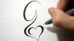 Designing Simple Initial G Tattoo Design Calligraphy Style