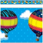 Hot Air Balloons Straight Border Trim - TCR5297 Teacher Crea