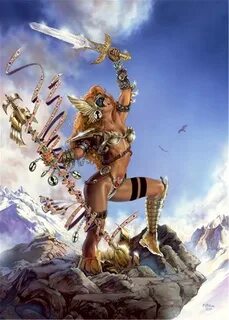 Angela Art Work 3..... Marvel comics art, Warrior woman, Spa