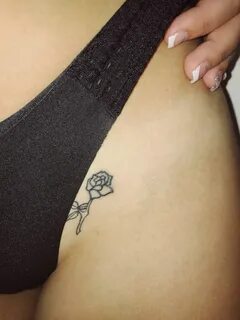 Rose tattoo small Hip tattoo small, Small hip tattoos women,