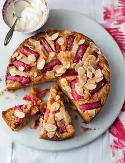 Rhubarb and almond cake recipe Sainsbury`s Magazine Recipe R
