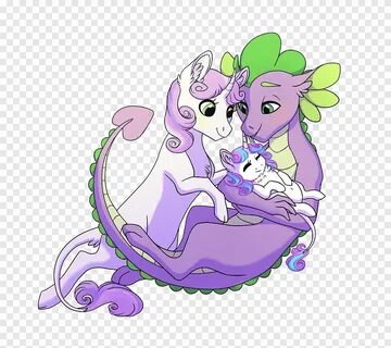Spike Sweetie Belle Rarity Art Pony, детские любимые, фиолет