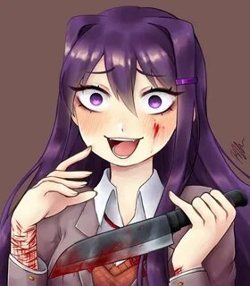 Doki Doki Literature Club - Yuri (SPOILER LMAO) by mareu-sen