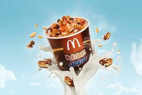 McDonald`s McFlurry Galaxy/Snickers on Behance Mcflurry, Ice