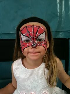 Pin by Snazaroo on Spiderman Party Girl face painting, Face 