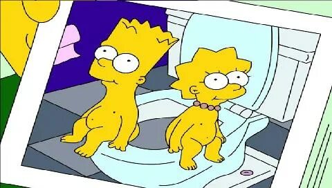 Барт и Лиза Симпсоны " Мультфильмы " Обои для PSP " Инфопорт