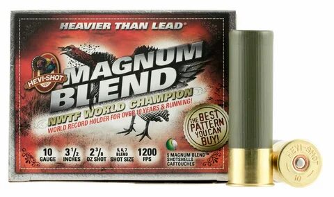 Hevi-Shot Magnum Blend 3.5" 10 Gauge Ammo 5, 6, 7, 5/box - 1