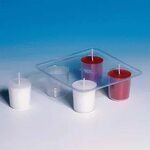 Plastic candle molds