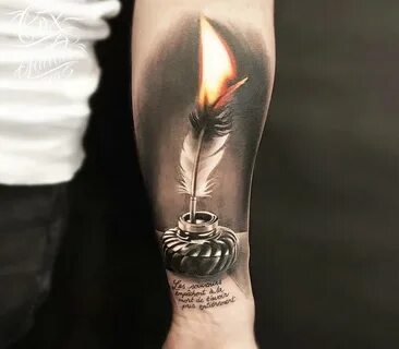 Fire feather tattoo by Cox Tattoo Photo 20330