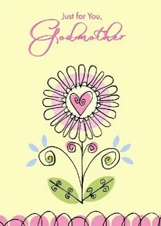 A pretty Mother's Day greeting card for a sweet Godmother. #