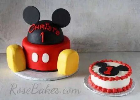 9 Mickey And Minnie Mouse Smash Cakes Photo - Minnie Mouse S