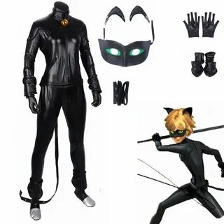 Miraculous Ladybug Cat Noir Complete Cosplay Costume For Adu