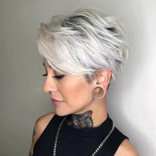 Short Pixie Haircuts for Gray Hair - 18+