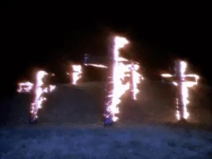 Гифка kkk burning cross горит гиф картинка, скачать анимиров