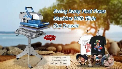 how to use Mecolour Swing Away Heat Press Machine with Slide