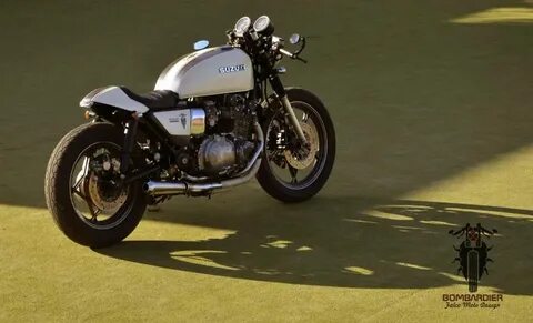 Впечатляющий кафе рейсер Suzuki GS 1000 Bombardier