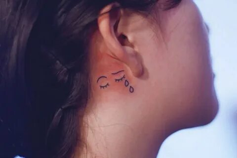 Cute Behind The Ear Tattoos - Tattoo Designs