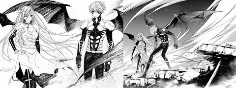 Tsukune and Moka Shinso Vampire Transformations by weissdrum